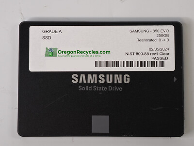 Samsung 250GB 850 EVO 2.5'' SSD Solid State Drive SATA III - (MZ-75E250)