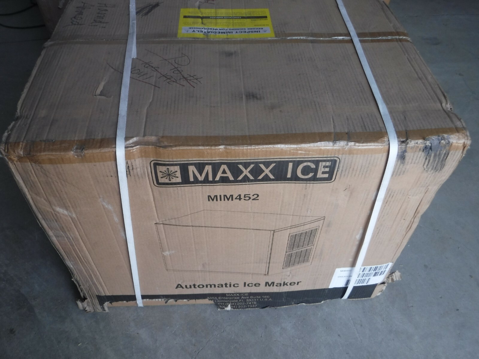 NEW MAXX ICE MODULAR ICE MACHINE 500LB STAINLESS STEEL MODEL MIM452