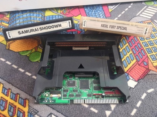 NEO GEO SNK MVS Motherboard MV1FZ + Samurai showdown + Fatal fury