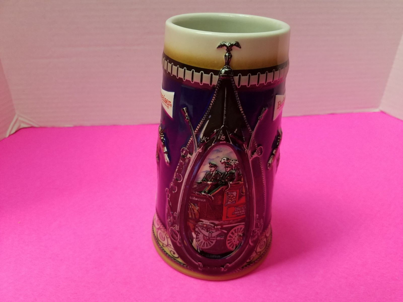 Anheuser Busch Budweiser 1987 Horseshoe &Harness Beer Stein CS68