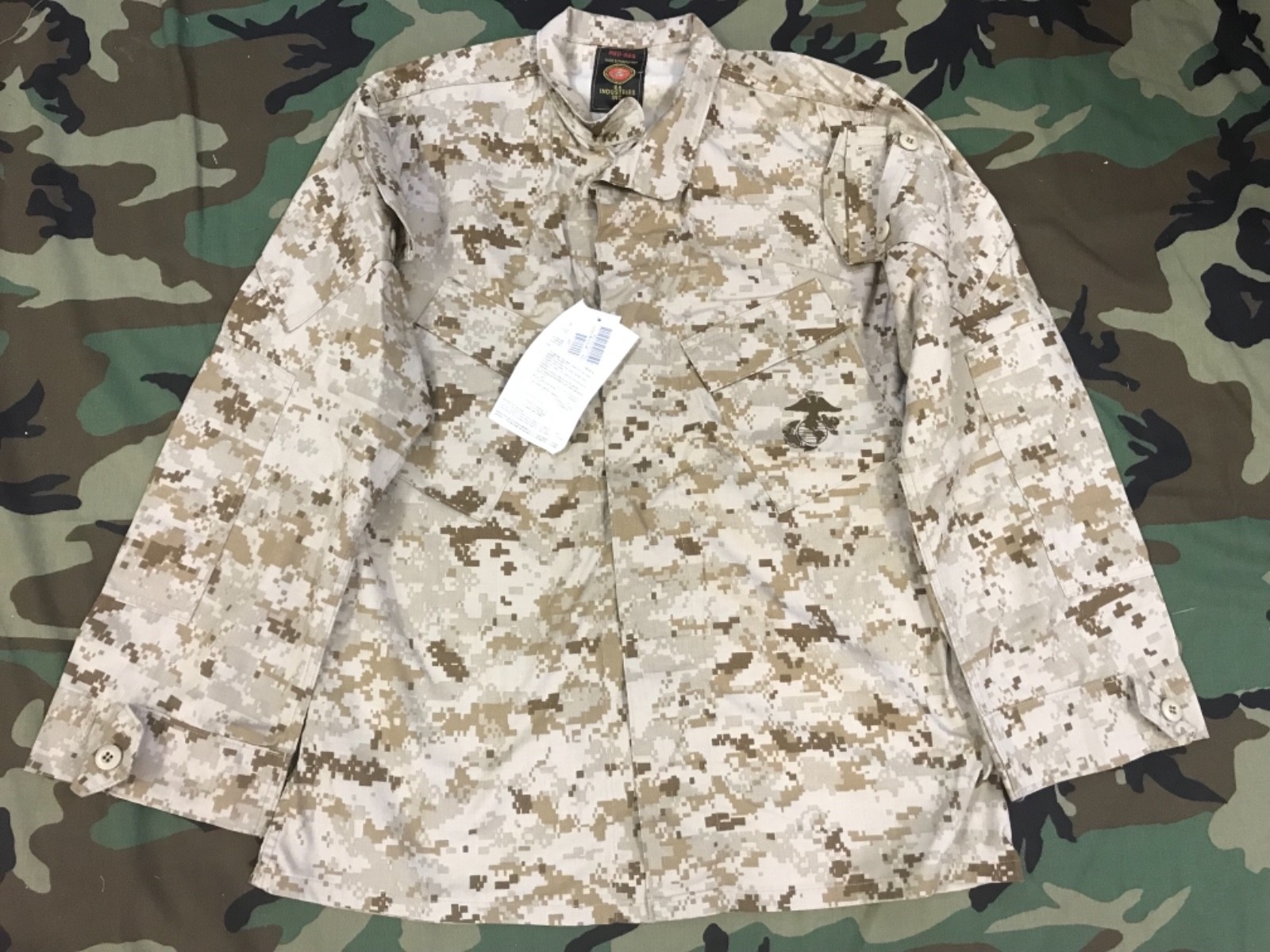 US MARINE BLOUSE DESERT MARPAT SHIRT CAMOUFLAGE MCCUU EA