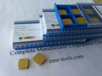 20pcs SEAN42 AFN Carbide Inserts Tialn Coated for 45 degree face  mill-new