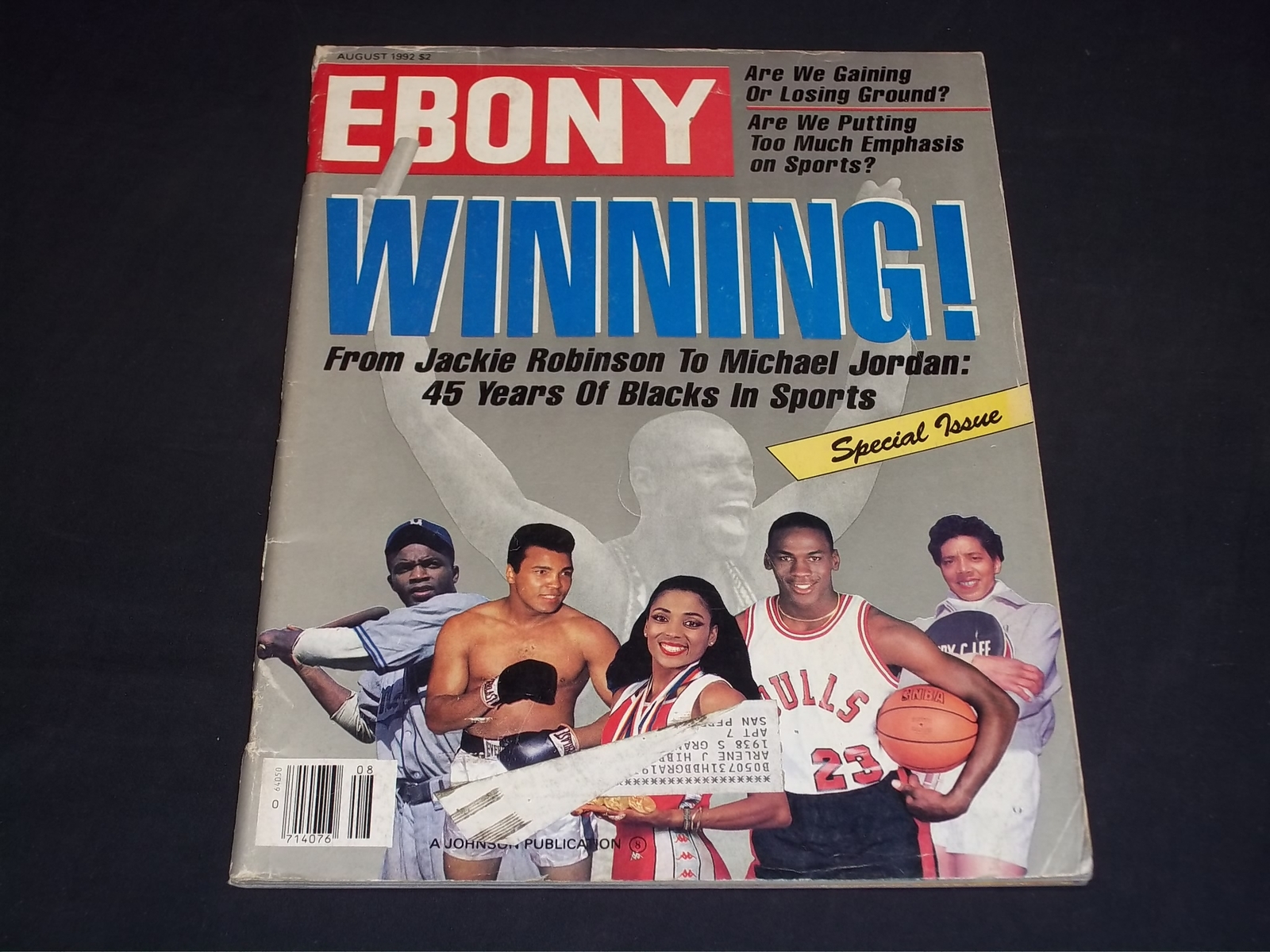 1992 AUGUST EBONY MAGAZINE - WINNING SPORTS - MICHAEL JORDAN