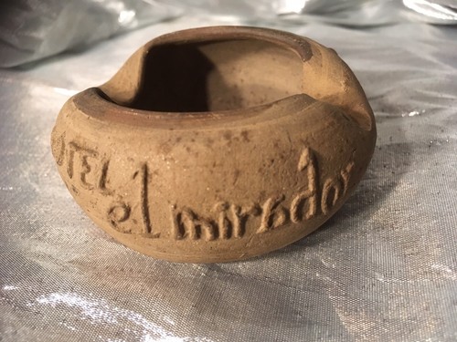 VINTAGE Acapulco MEXICO El Mirador Brown POTTERY Ashtray