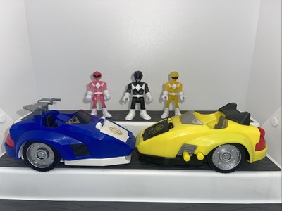 Lot of 3 Fisher Price Imaginext Pink Yellow Black Power Rangers Figures