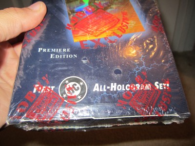 ultra rare,rareanimal ultra rare sealed super man first all hologram comic card box