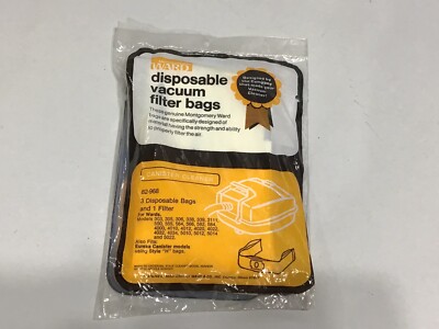 Montgomery Ward 82-968 3-disposable Bags & 1 Filter