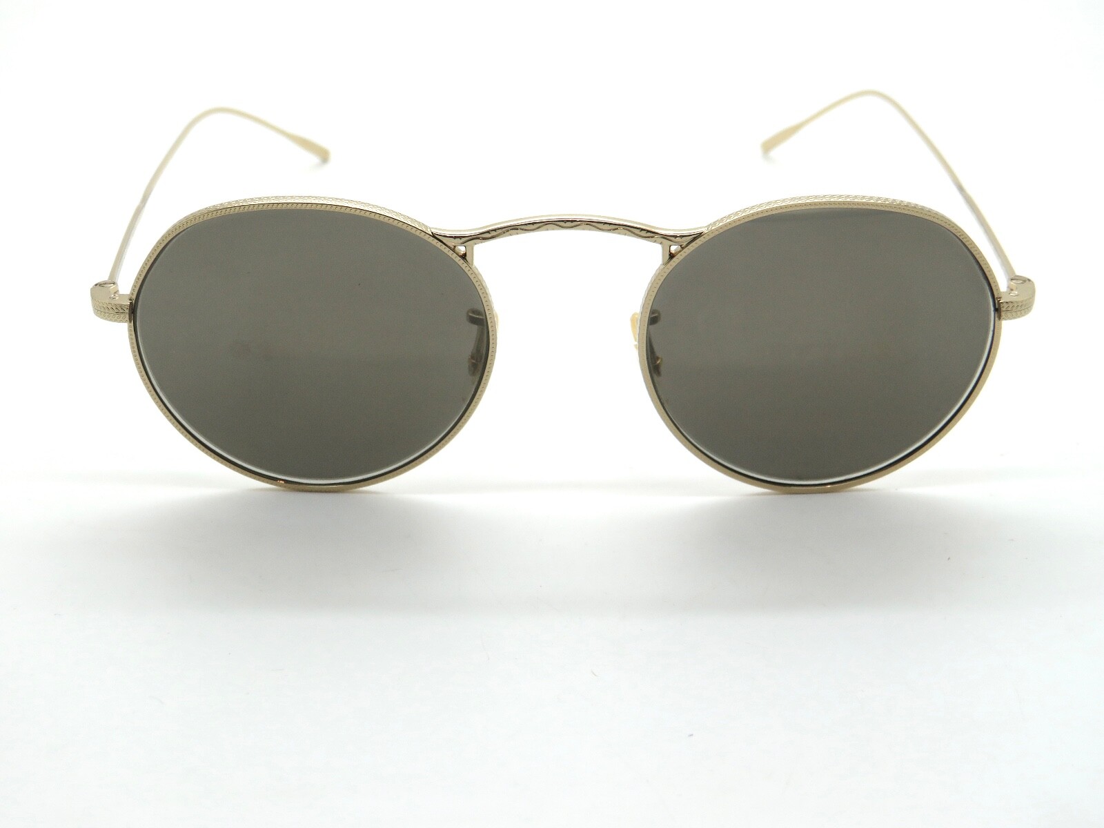 Pre-owned Oliver Peoples M-4 30th Ov1220s 503539 Soft Gold/grey Goldtone 49mm Sunglasses