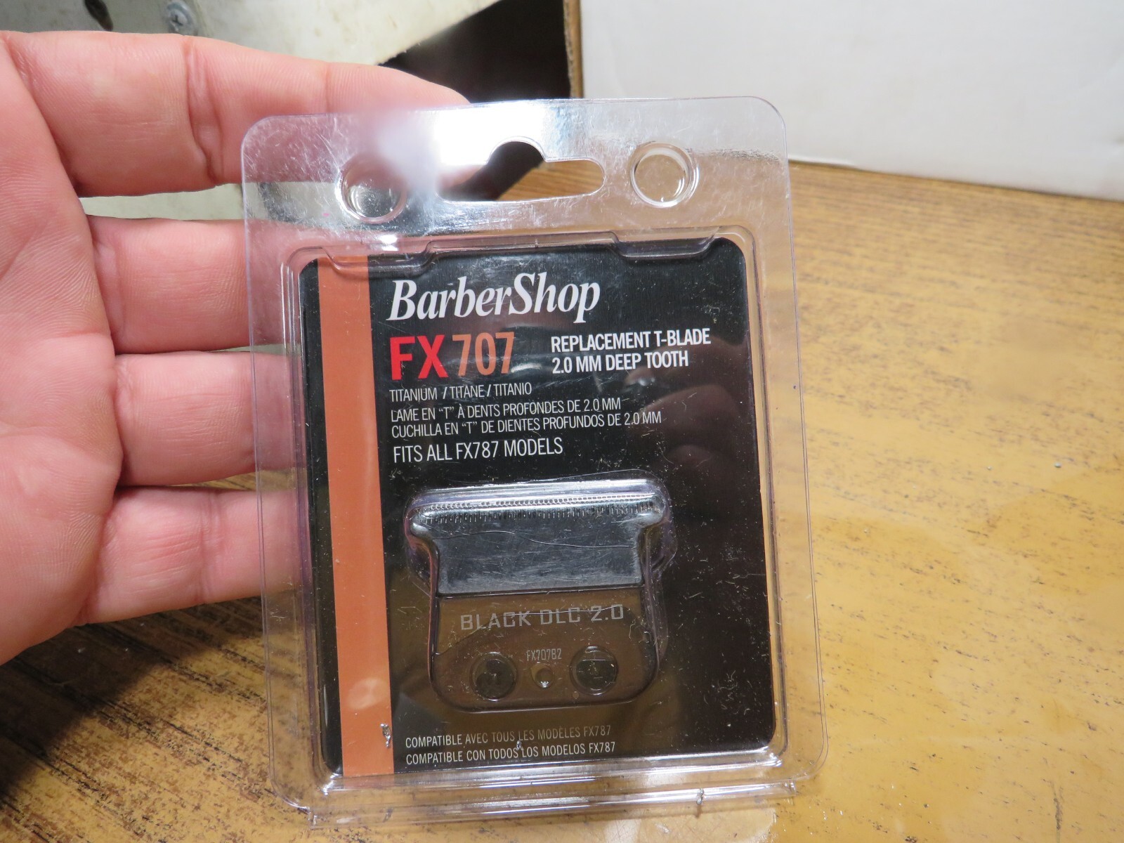 FX787モデル用替刃 #FX707B スキンフェードカット必需品❗️ BarberShop FX707 Replacement Black T-Blade 2.0mm Deep Tooth