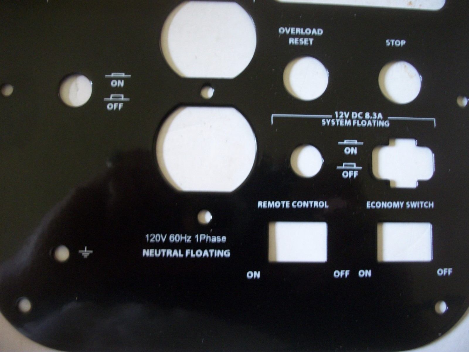 69781 Metal Control Panel Only for a PH2100PRi Powerhouse 04120218