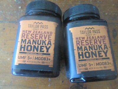 Taylor Pass New Zealand Manuka Honey  2 PACK 1 LB (500G) EACH