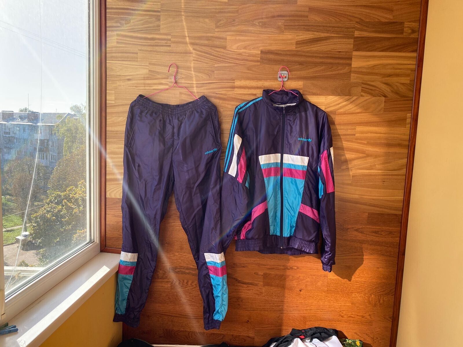 Mens Adidas Vintage Nylon TrackSuit Retro 90s Jacket Pants Mens Adidas Vintage Nylon TrackSuit Retro 90s Jacket Pants