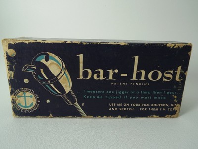 Bar Host by Anchor Patented Vtg Collectible Liquor Pourer Box 50s BOX ONLY