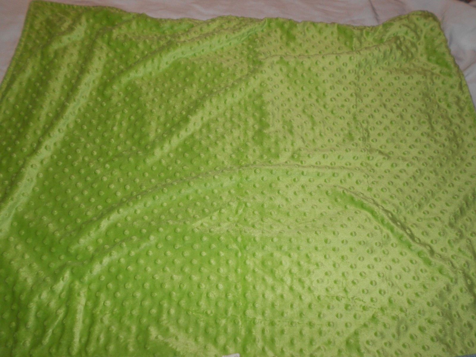 Target Circo Baby Blanket Chevron Zig Zag Stripe Green Minky Dot Bump Brown