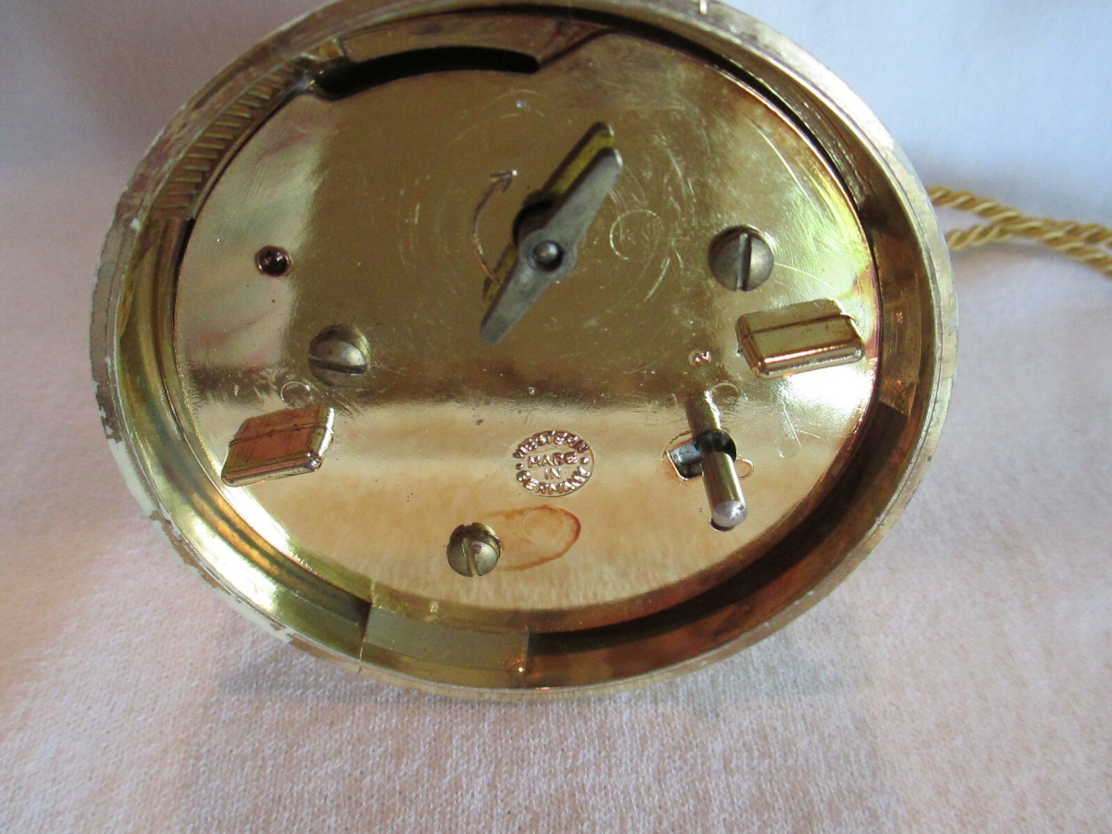 VTG XMAS MUSICAL BELL ORNAMENT--MADE IN WESTERN GERMANY--SILENT NIGHT