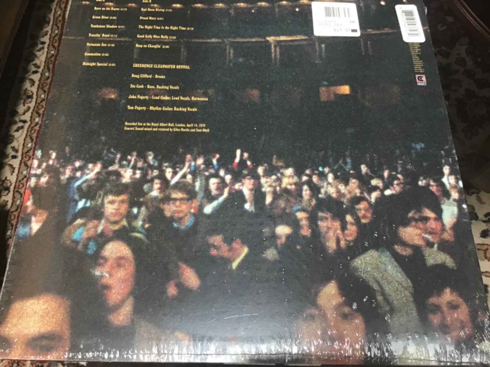 CREDENCE CLEARWATER REVIVAL &ldquo;1970 AT ROYAL ALBERT HALL&rdquo; COLORED VINYL LP, SEALED