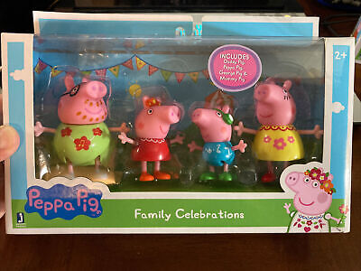 Choose 1x Peppa Pig 4 Figure Pack Set George Mummy Daddy Peppa Collection NEW