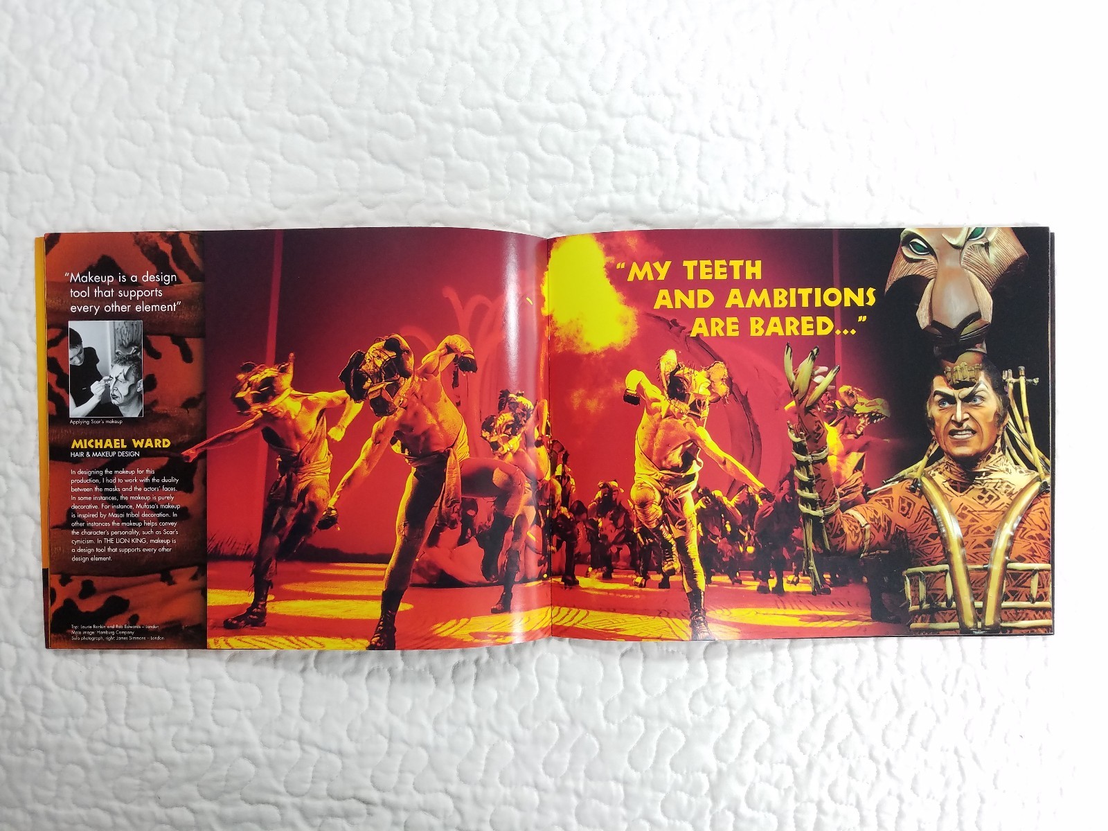 Disney Presents The Lion King Broadway Musical Photo Book Souvenir Memorabilia