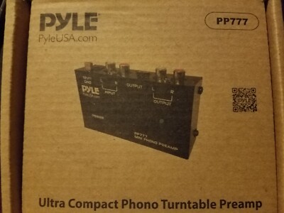 New PylePro PP777 Ultra Compact Phono Turntable Preamp Pyle PP777
