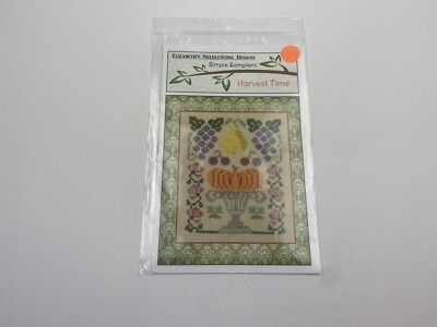 Elizabeth s Needlework Design Harvest Time Sampler  Counted Cross Stitch Pattern
