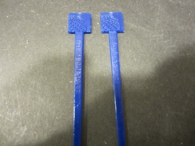  Continental Airlines Work Hard Fly Right Advertising Collectible drink stirrers