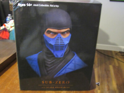 Sub Zero Mortal Kombat 1/2 Scale Resin Bust Statue 564/1000 VERY RARE NEW