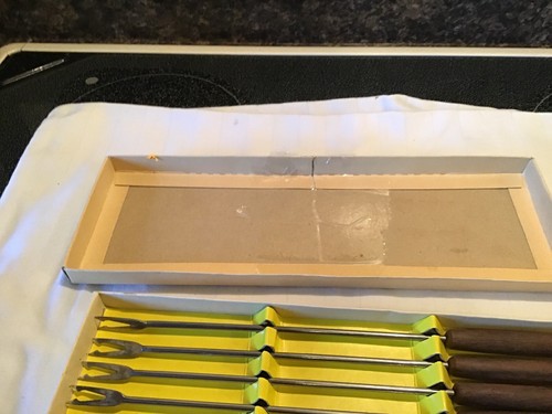 Set Of 6 Hamilton Beach Fondue Forks Stainless Steel In Box