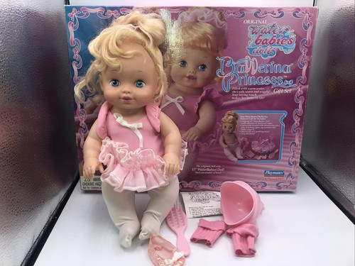 Playmates Water Babies Ballerina Princess Doll 1995 w/ Original Box Missing Shoe