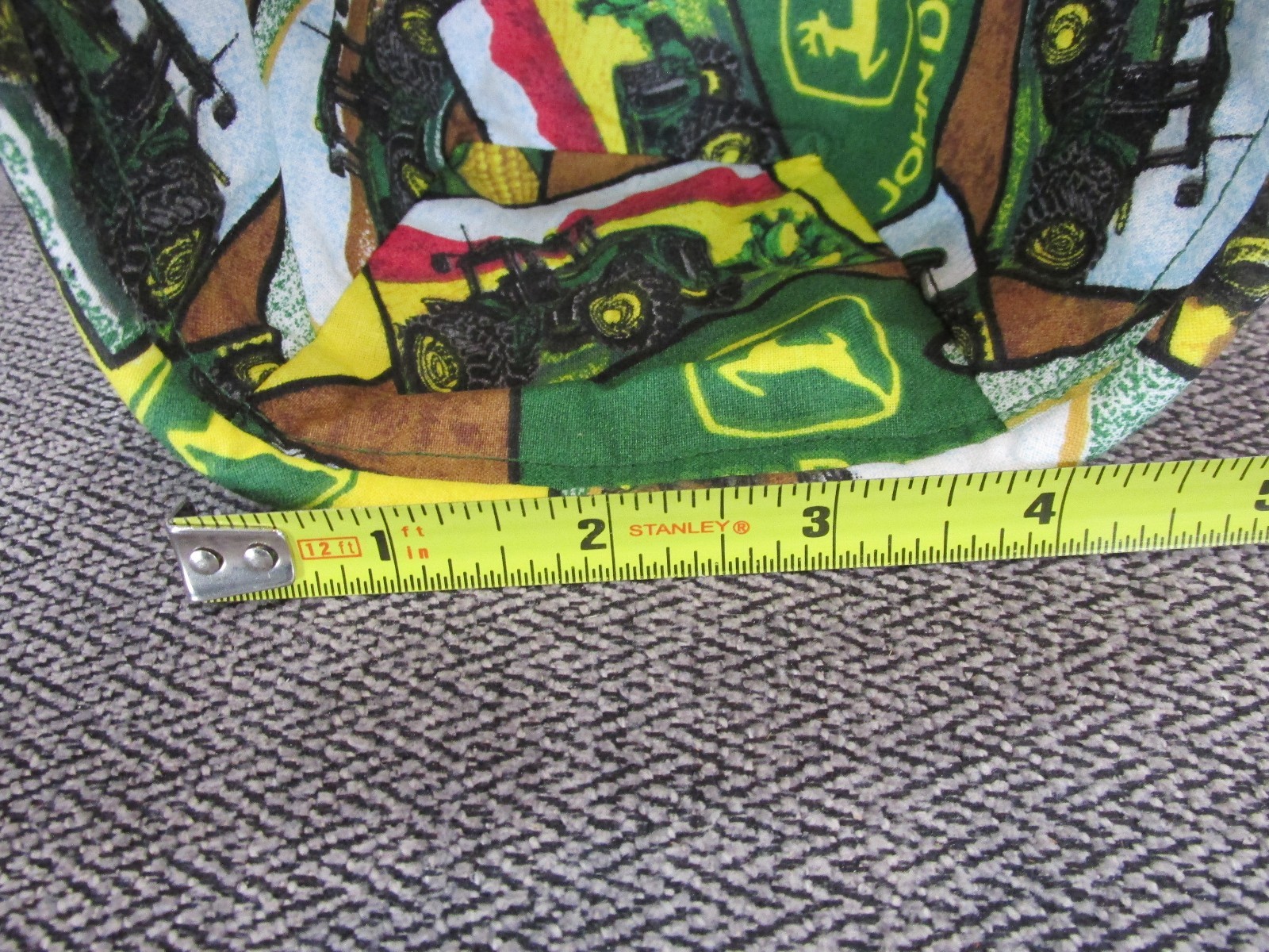 Longaberger 2006 John Deere Basket Fabric Liner ~ Tea or Small Key