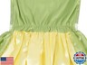 WonderBabe Green Fairy Tale Princess Dress Fancy Birthday Party Dresses Halloween Christmas Party Dress up Role Play Dresses Luxury Outfit Green Size 5T 6T Age 5-6 Years