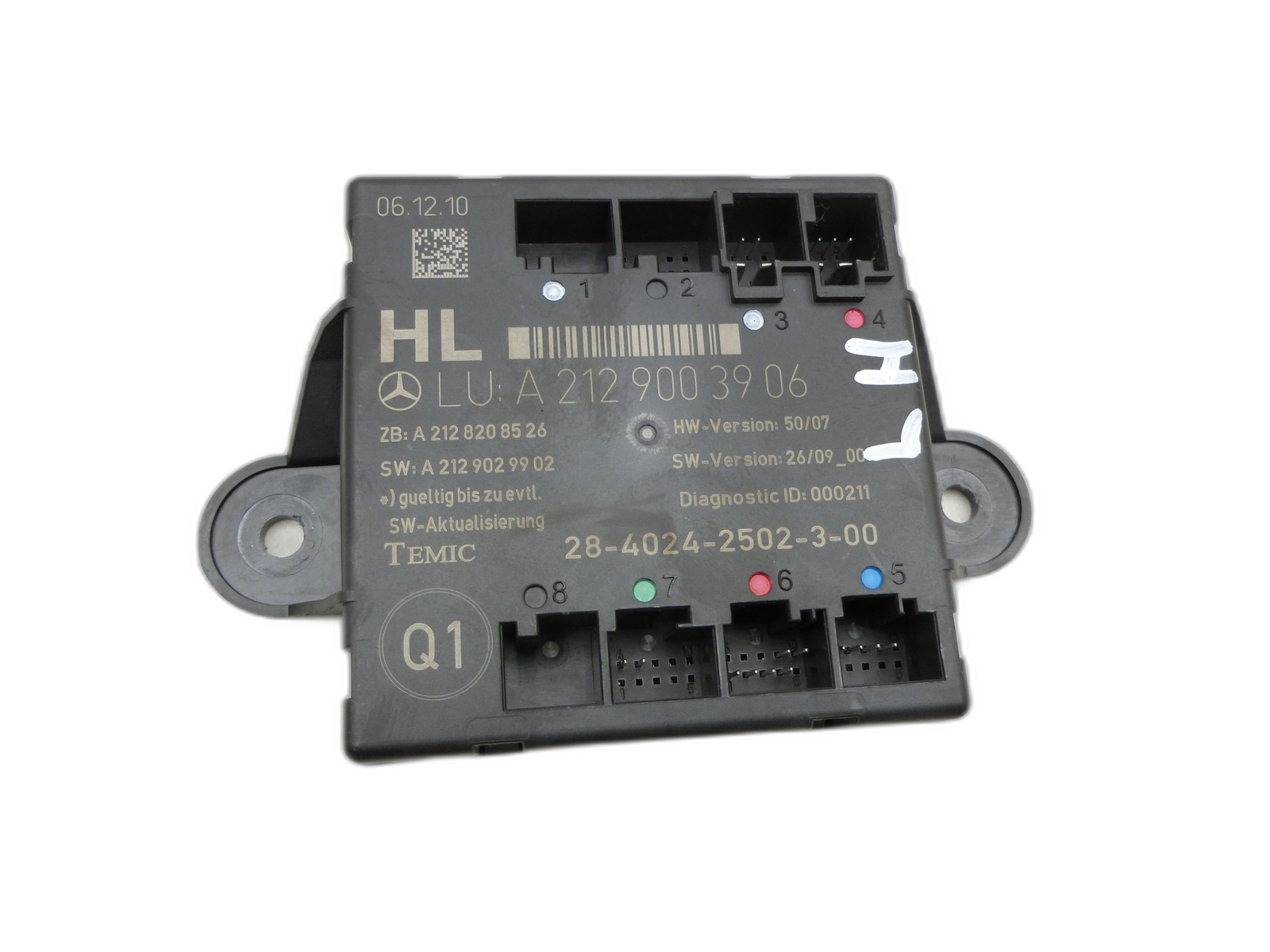 Unidad de control puerta izquierda posterior para Mercedes W212 S212 E200 09-13 - Bild 1