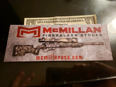 McMillan Firearms authentic sticker new Sniper
