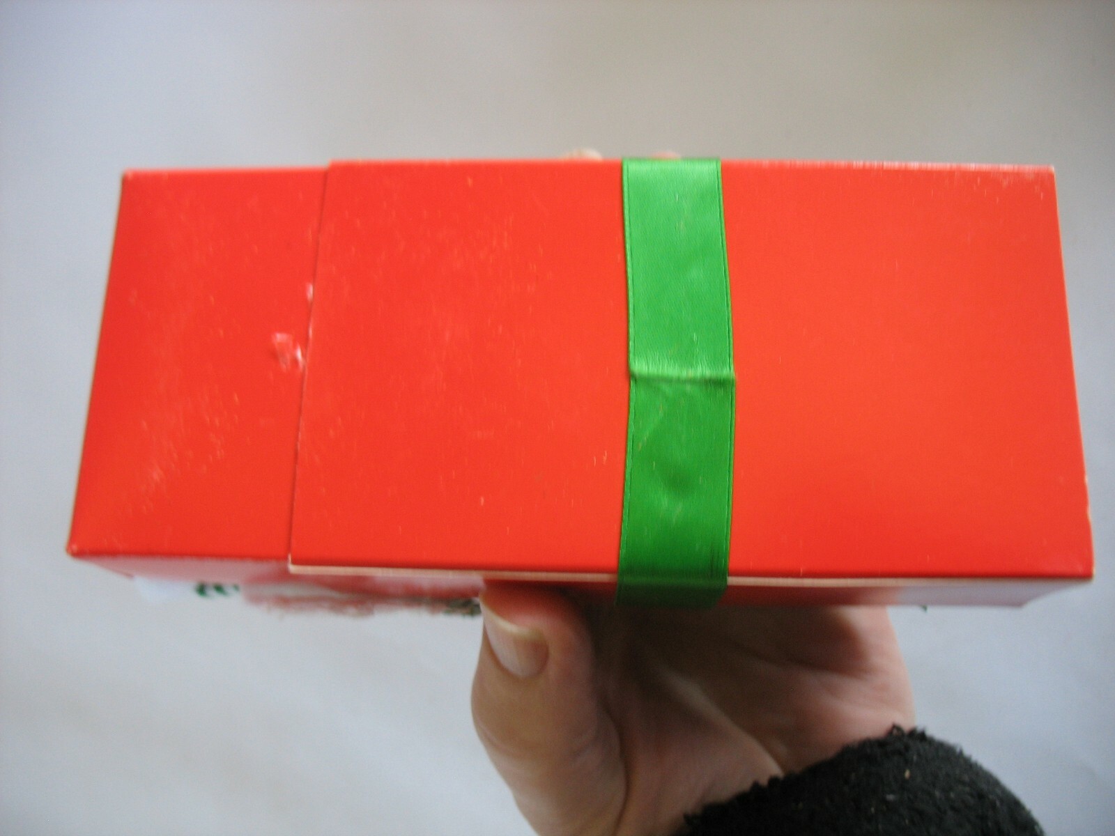 Annalee Felt dolls figures 2 mice in Christmas box gift Bed stocking cap 6 1/2