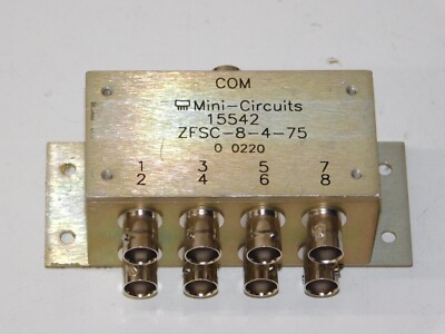 Mini Circuits ZFSC-8-4-75 8 Way Power Splitter Combiner Module 15542 COM Unit