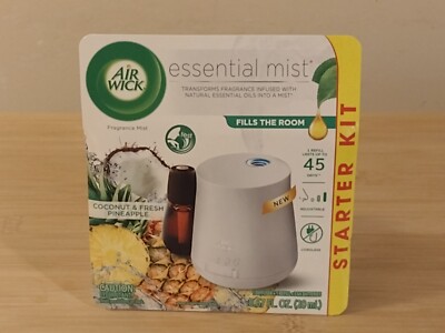 Air Wick Essential: Coconut Fresh & Pineapple Essential Oil Diffuser Kit