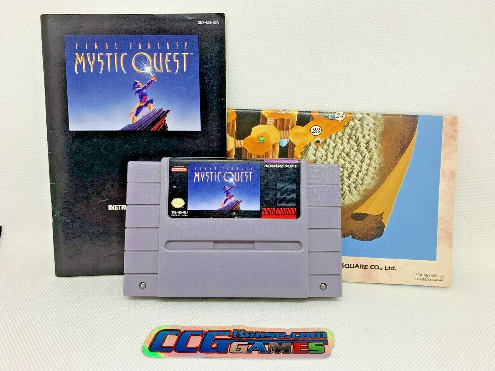 SFC★FINAL FANTASY MYSTIC QUEST SNES 海外版 Final Fantasy Mystic Quest CASE Super Nintendo SNES Box BEST