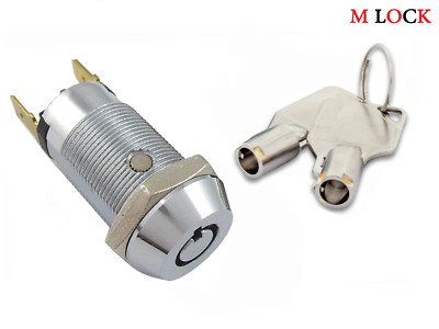 6 keys Key Switch Lock Momentary Spring return Tubular Garage Safe 2304SR