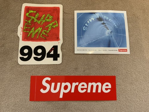 3 x Supreme Stickers - 994 - Box Logo Red - Tunnel | eBay