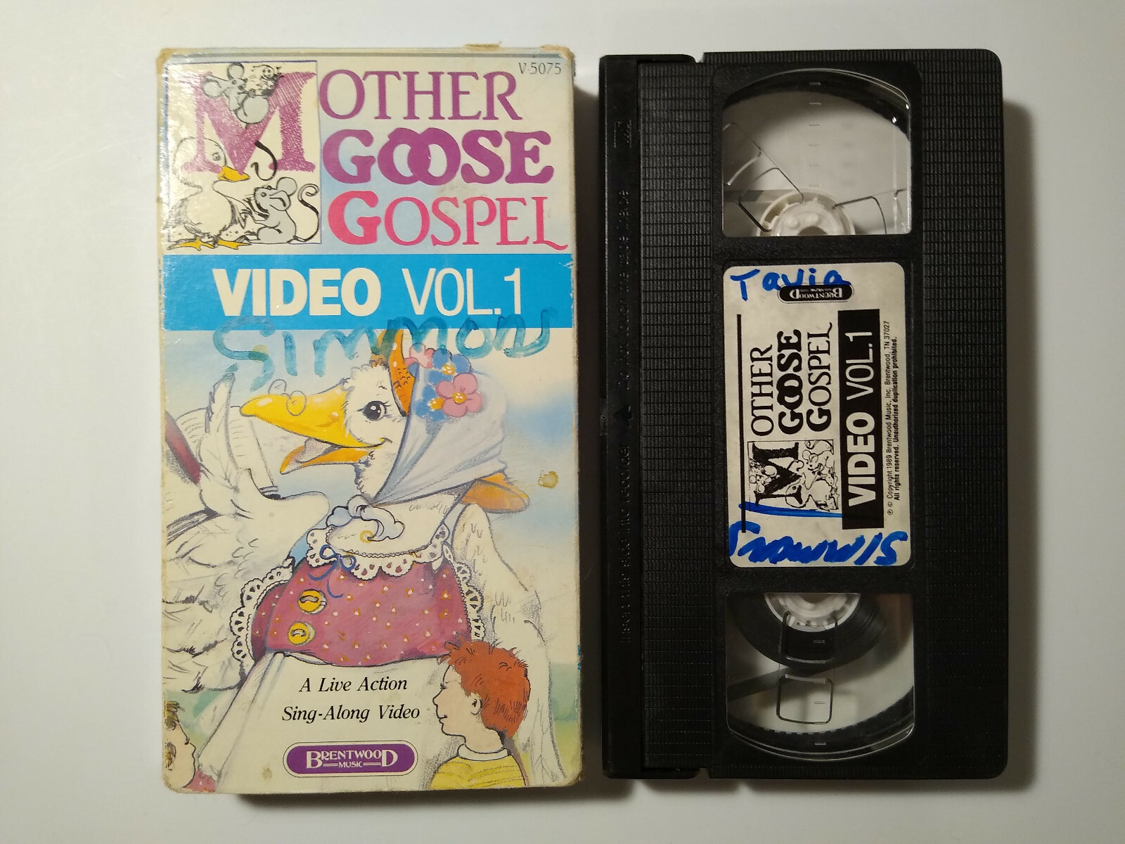 VHS Mother Goose Gospel Vol 1 Live action sing-along video