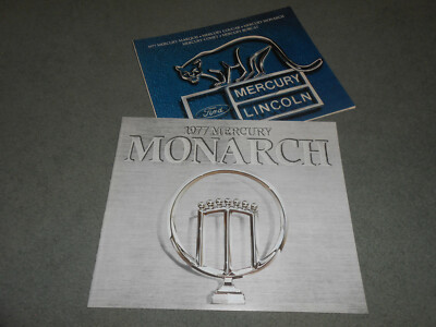 1977 MERCURY MONARCH BIG 12 p. BROCHURE + 24 p. FULL-LINE '77 CATALOG 2-4-1 Deal