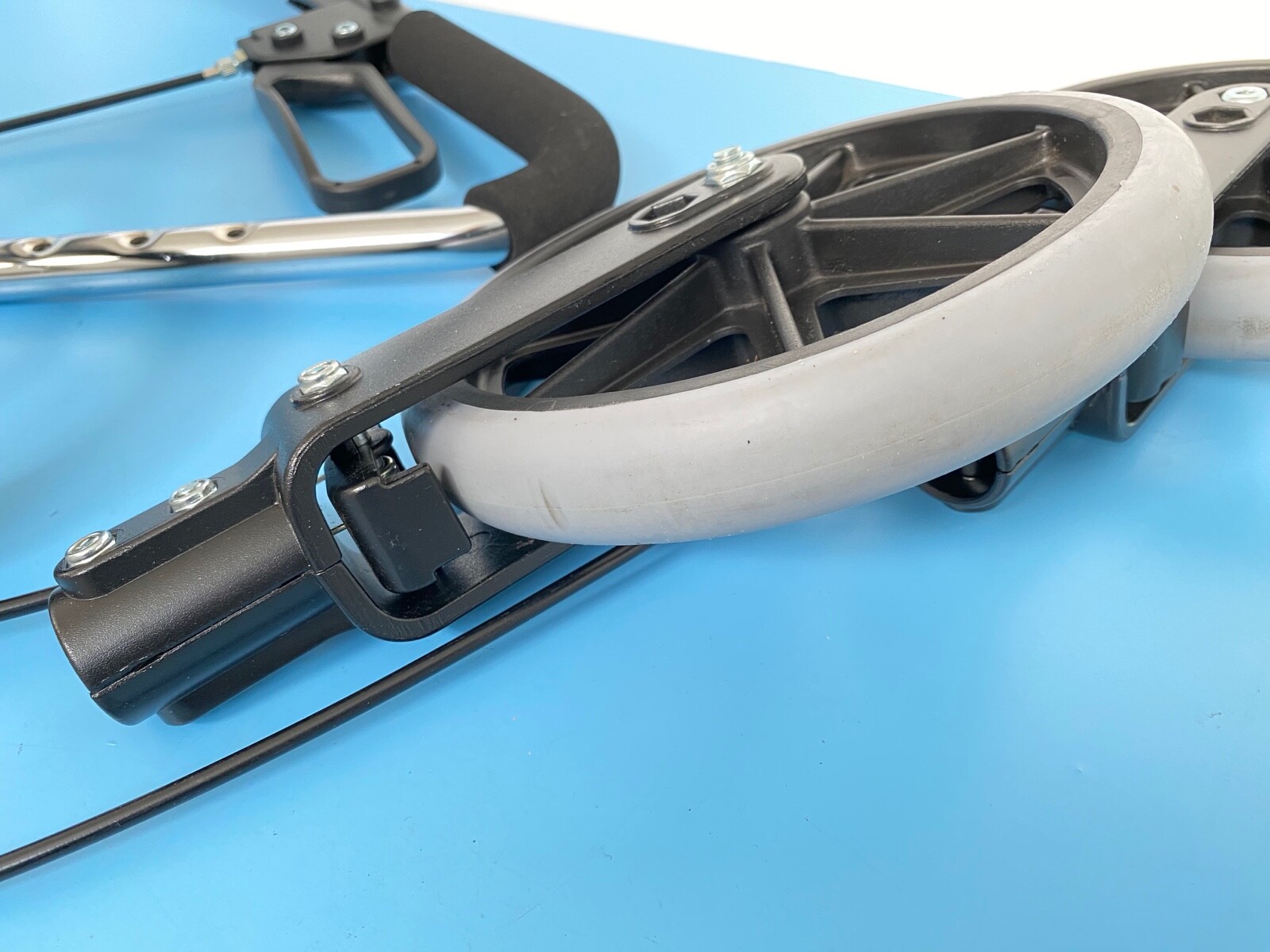 Pair Ovation 4 Wheel Rollator Walking Aid Push Handles, Rear Wheels