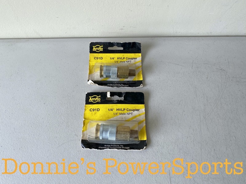 AMFLO 1/4 HVLP Coupler 1/4 Male NPT Brass C91D