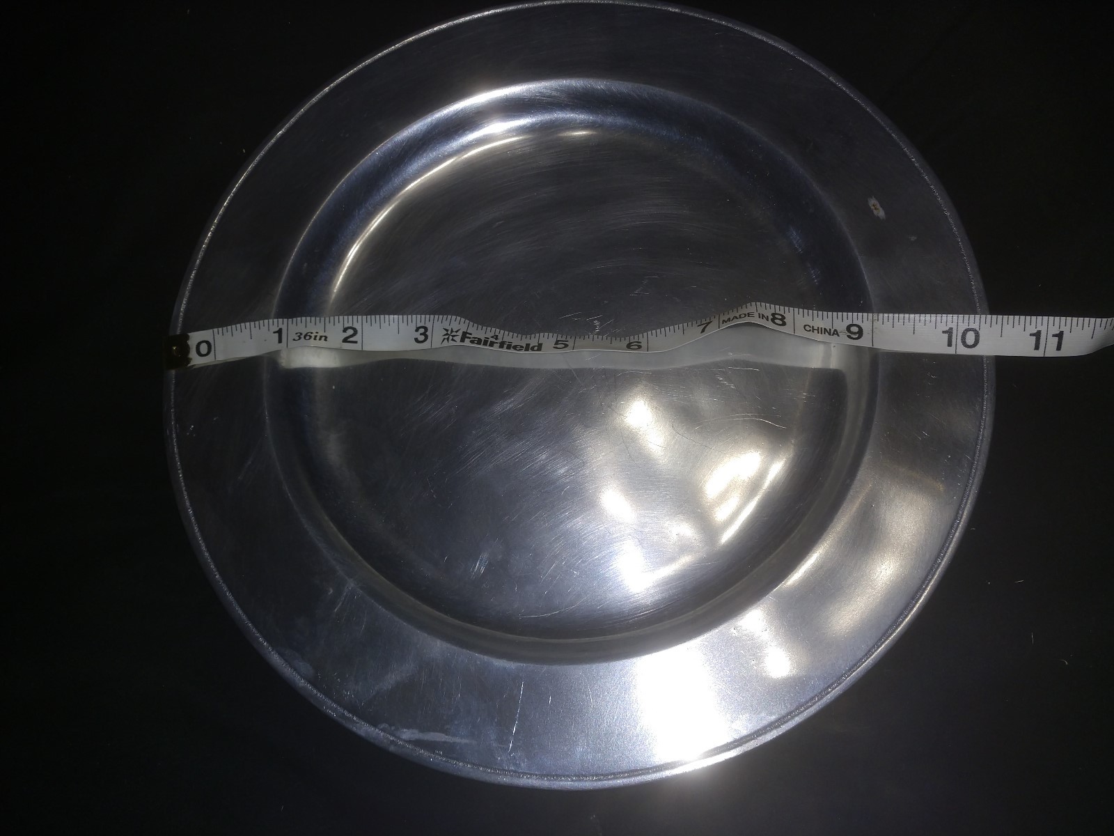 4 Wilton RWP Armetale Pewter Plates Colonial Civil War Surplus Reenactment