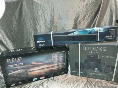 BROOKS Full home theater system including full surround sound  and 1000 W sound 