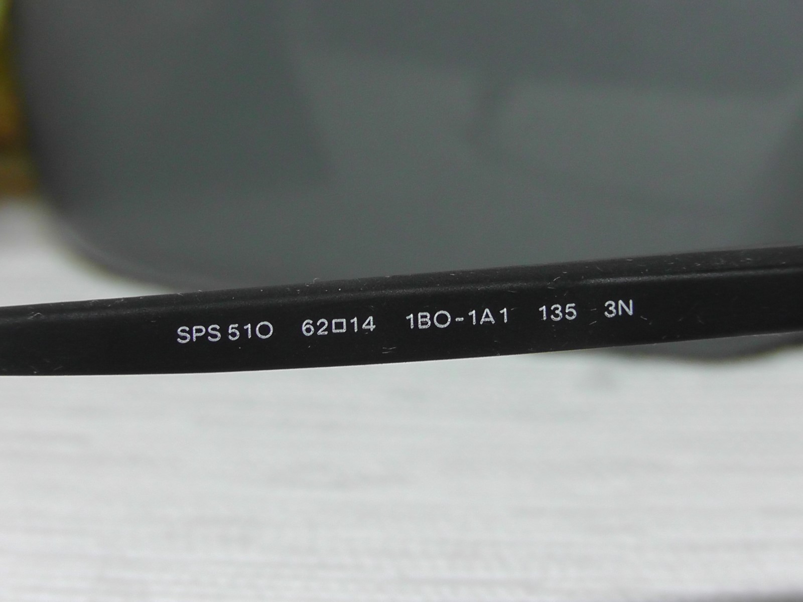 Pre-owned Prada Ps 51os Aviator Black Frame Smoke Lens Sunglasses 62 14 135italynib In Gray