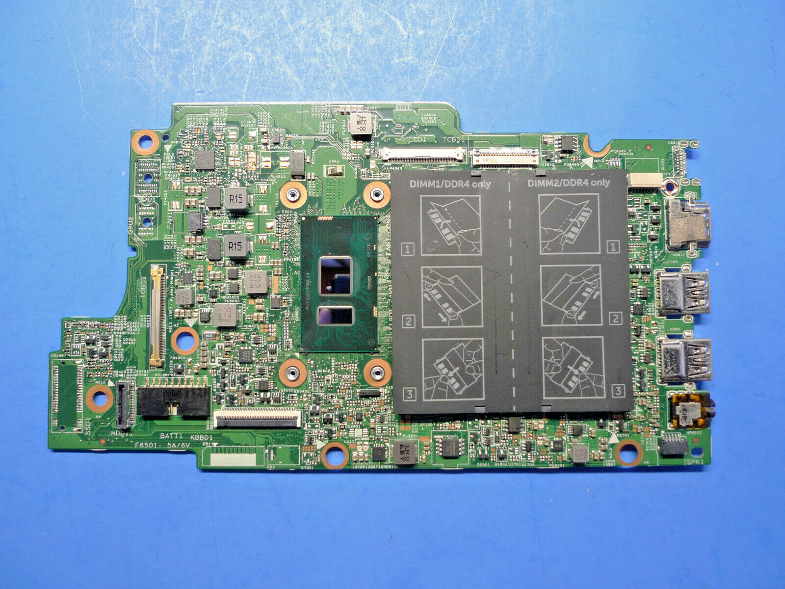 Genuine Dell Inspiron 13 5378 Motherboard Intel i3-7100U 2.4