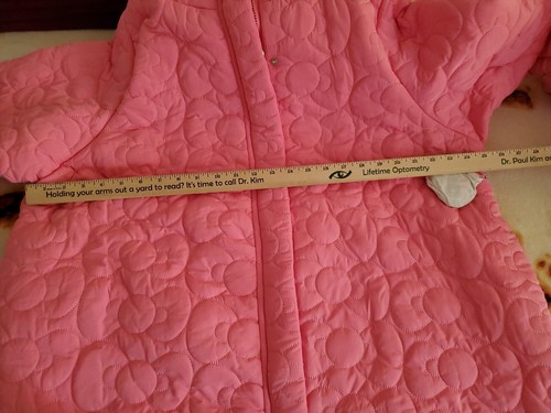 Pre-owned Forever 21 , Hello Kitty & Friends Oversize Puffer Jacket, Women's Size M In Pink