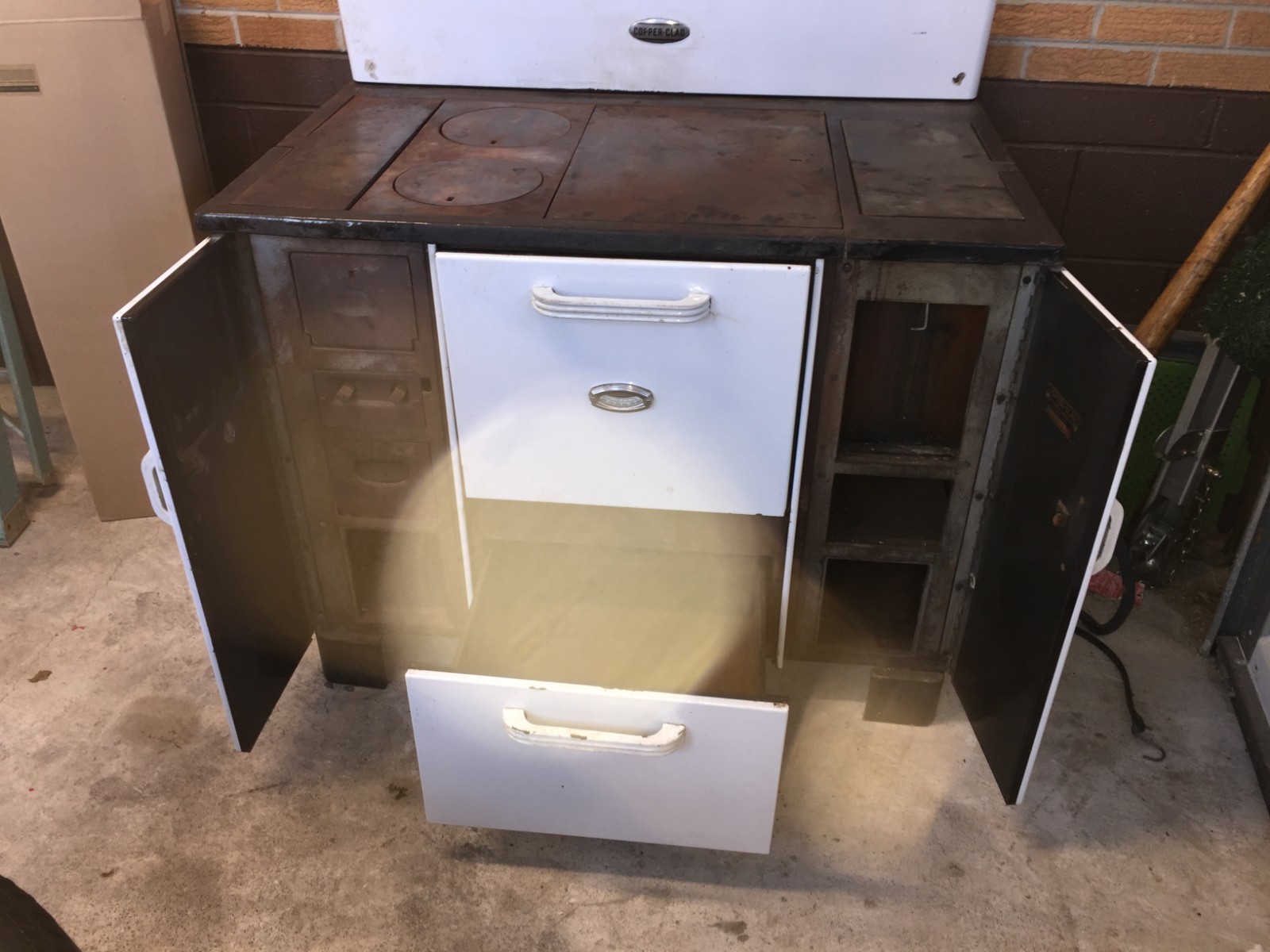 Copper-Clad Malleable Range Co. Wood Cook Stove Used 12/2018, Good Working Cond.