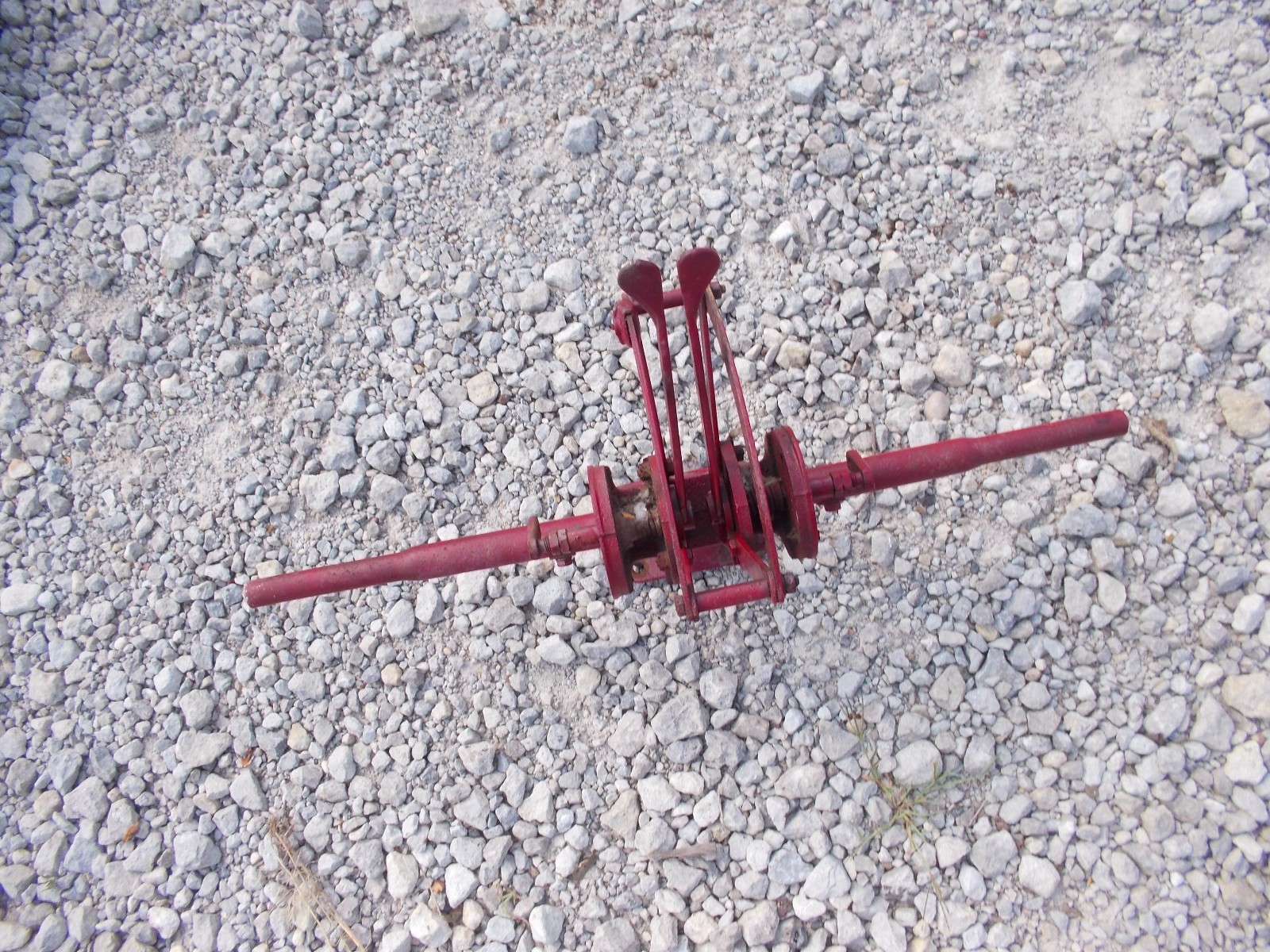 Farmall C tractor IH IHC hydraulic control lever levers throttle & light post
