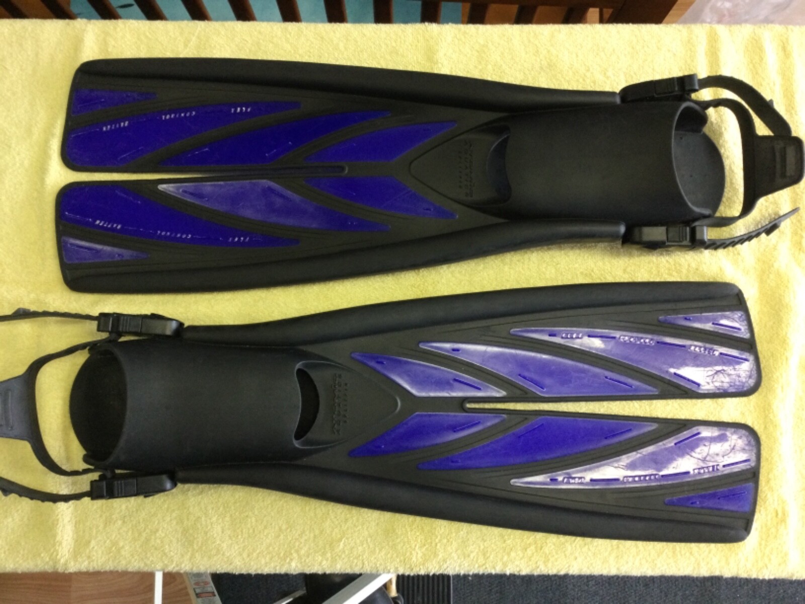 ATOMIC AQUATICS SPLIT FINS Open Heel Size M Blue as pictured SCUBA